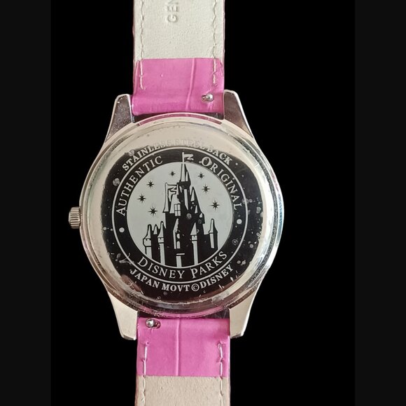 Limited Edition Disney Parkes Mickey Mouse Pink Leather Band Wristwatch 9.5" - Picture 4 of 9